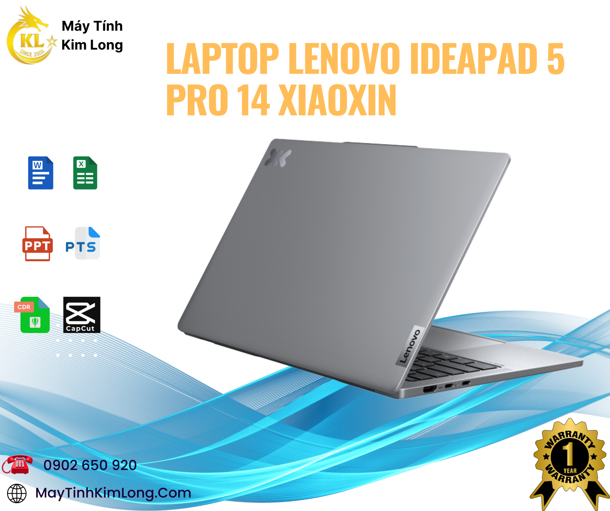 Laptop Lenovo Ideapad 5 Pro 14 Xiaoxin I Amd Ryzen7 8745H \ 24G R5 6400 \ 1T Ssd M2 Nvme \ 14 2,8K Oled 120Hz I Amd Radeon™ 780M