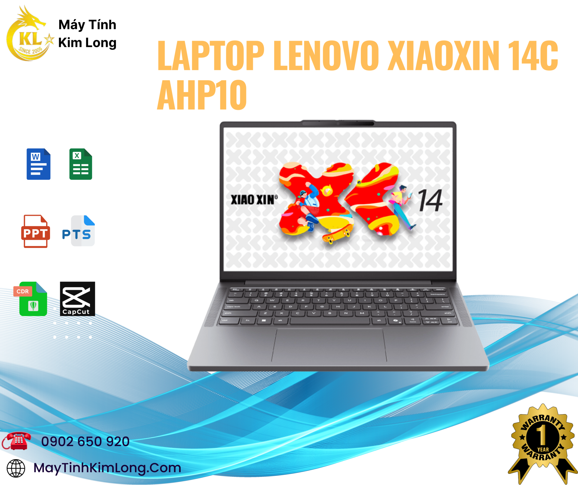 Laptop Lenovo Xiaoxin 14C Ahp10 (03Cd) ( Ryzen 7-8745Hs | Ram 16Gb | Ssd 512Gb | Vga 780M | 14Inch Fhd+ | Luna Grey
