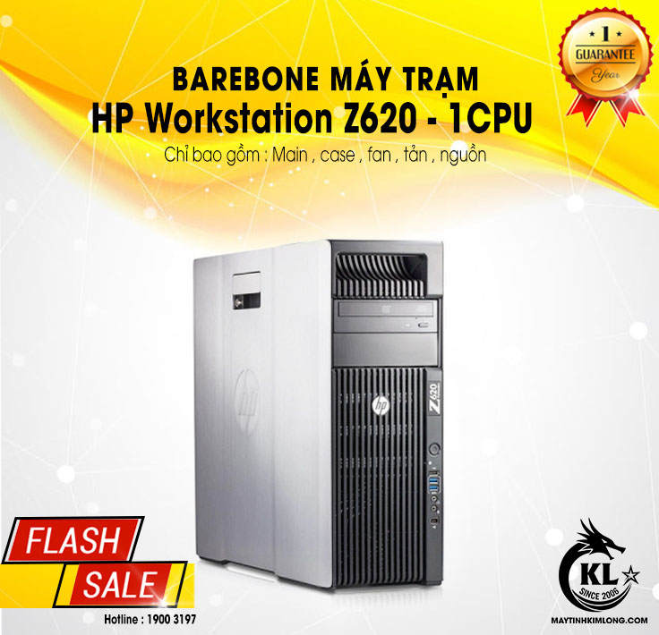 Barebone Máy Trạm HP Workstation Z620 1 CPU - SK 2011