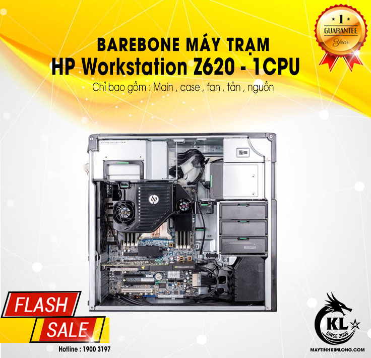Barebone Máy Trạm HP Workstation Z620 1 CPU - SK 2011