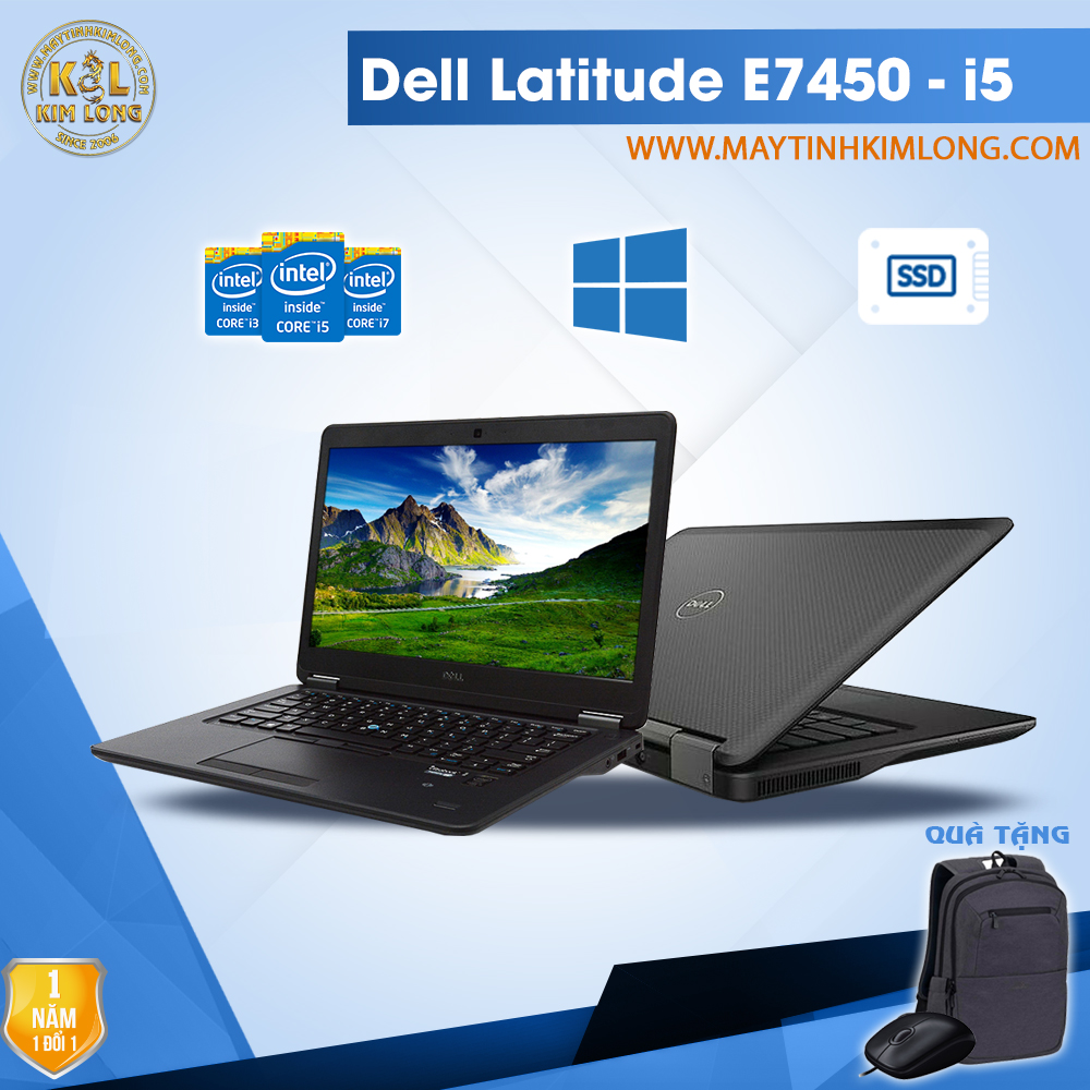 Laptop Dell Latitude E7450 i5 5300u/4GB/SSD120GB
