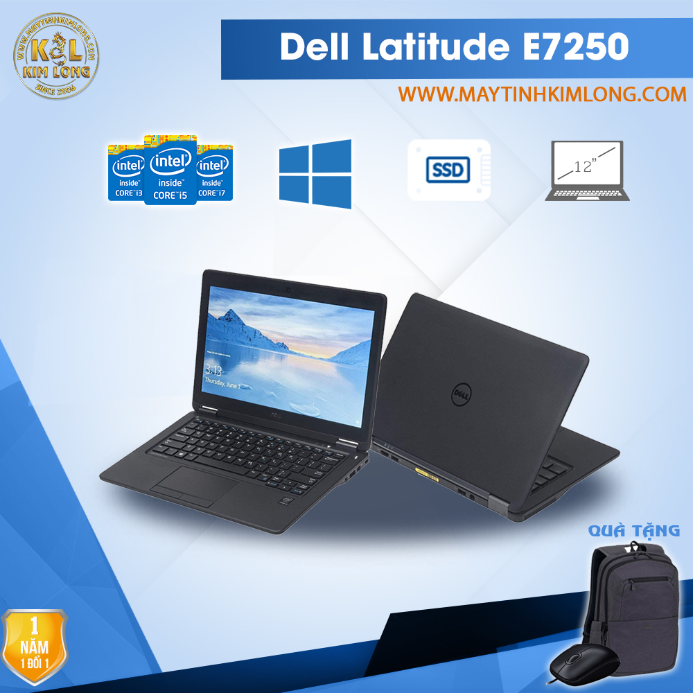 Laptop Dell Latitude E7250 i5 5300U/4GB/SSD 128GB