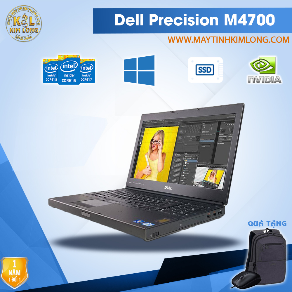 Laptop Dell Precision M4700 i7 3720QM/8GB/SSD 256GB/Quadro k1000 2GB