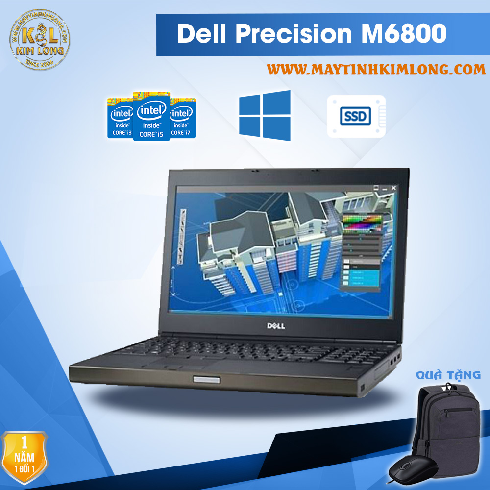 Laptop Dell Precision M6800 i7 4900QM/16GB/SSD240gb/Quadro K3100M