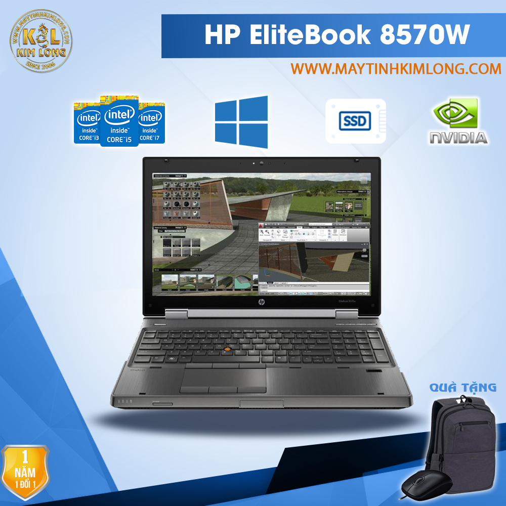 Laptop HP EliteBook 8570w i7 3720QM/8GB/SSD 160GB/Quadro K1000M