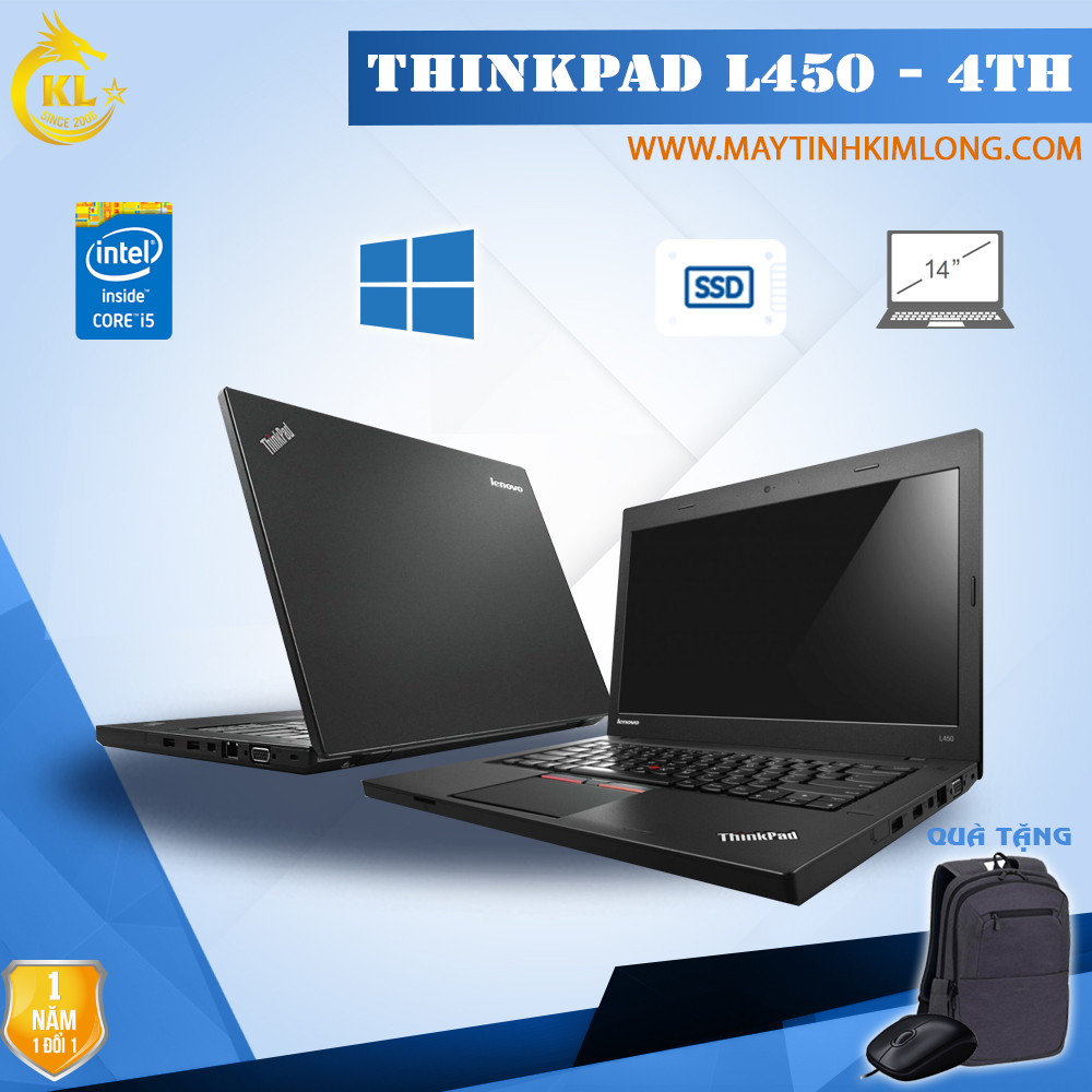 Laptop Lenovo ThinkPad L450 i5 4300U/4GB/SSD 120Gb