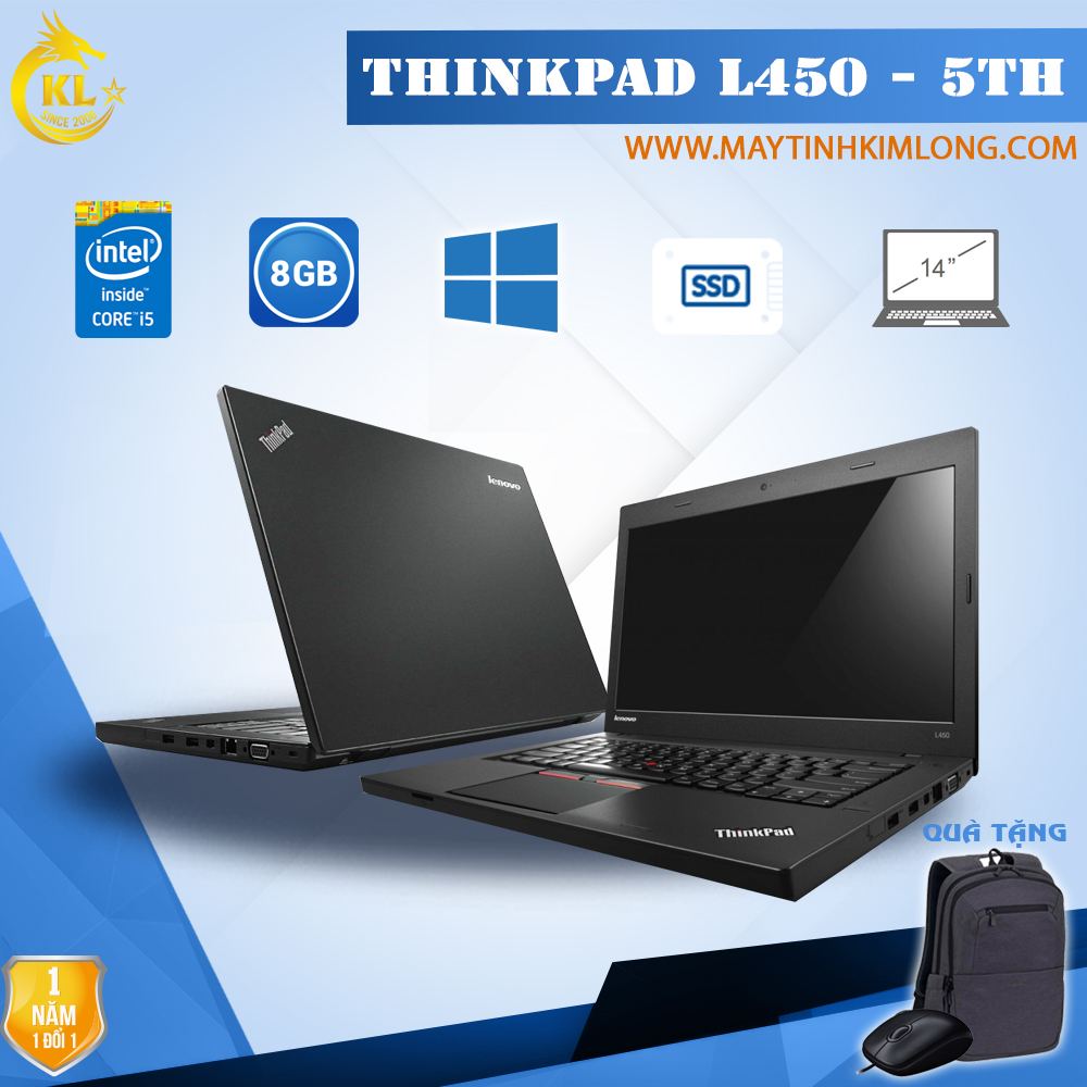 Laptop Lenovo ThinkPad L450 i5 5300U/8GB/SSD 120Gb