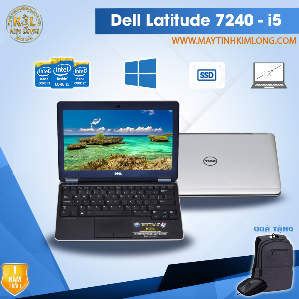 Laptop Dell Latitude E7240 i5 4200U/4GB/SSD 120GB