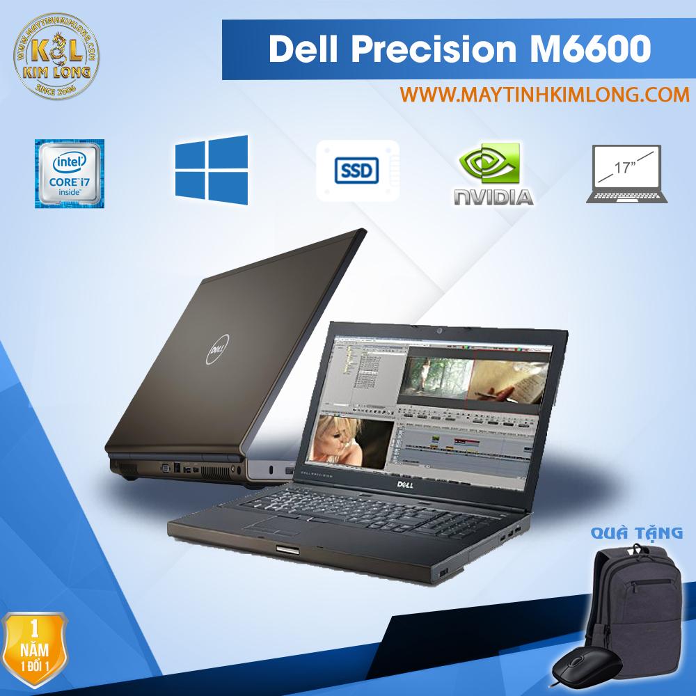 Laptop Dell Precision M6600 i7 2720QM/Ram8GB/SSD240gb/Quadro 3000M