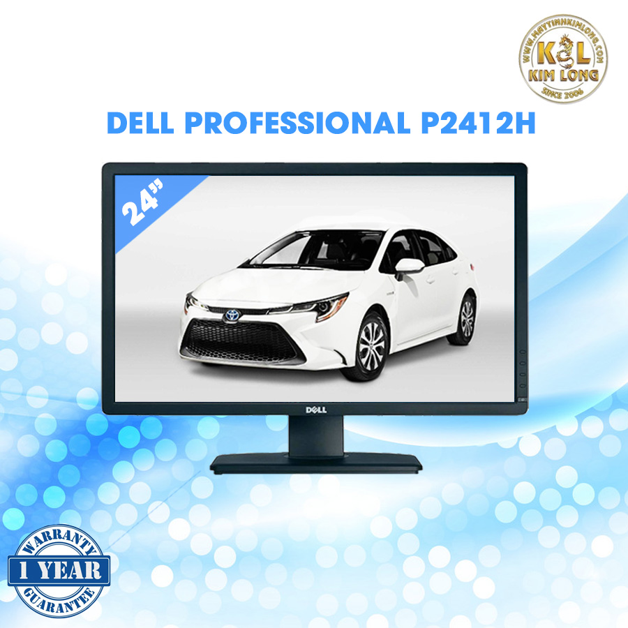 Dell Professional P2412H (Kích thuớc : 24inch / Phân giải : 1920 x 1080 / Tương phản : 1000:1 / Ánh sáng : 250 cd/m2 / Góc nhìn : Ngang: 170o - Dọc: 160o / Số màu : 16.7 Triệu màu)