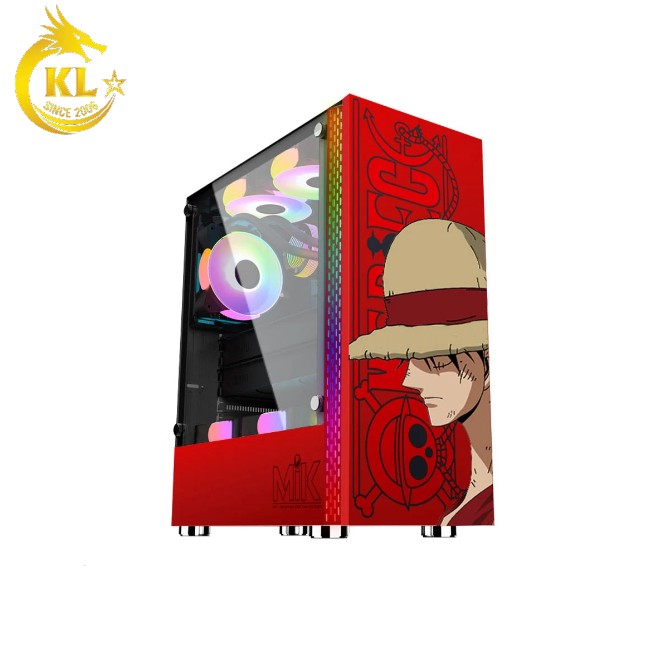 Thùng máy Case MIK DT03 RED LUFFY (No Fan)