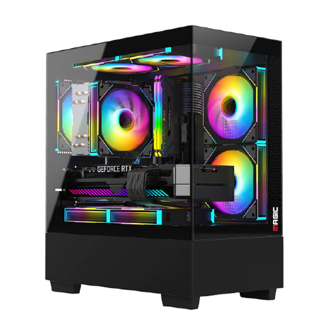 Thùng máy Case Magic MIX - Trắng, Hồng, Đen | Micro ATX, không kèm fan