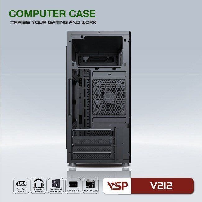 Thùng máy Case VSP V212 (Đen)