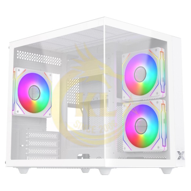 Case máy tính Xigmatek Aqua M Lite Arctic 3GF (3 Fan) M-ATX - Màu Trắng