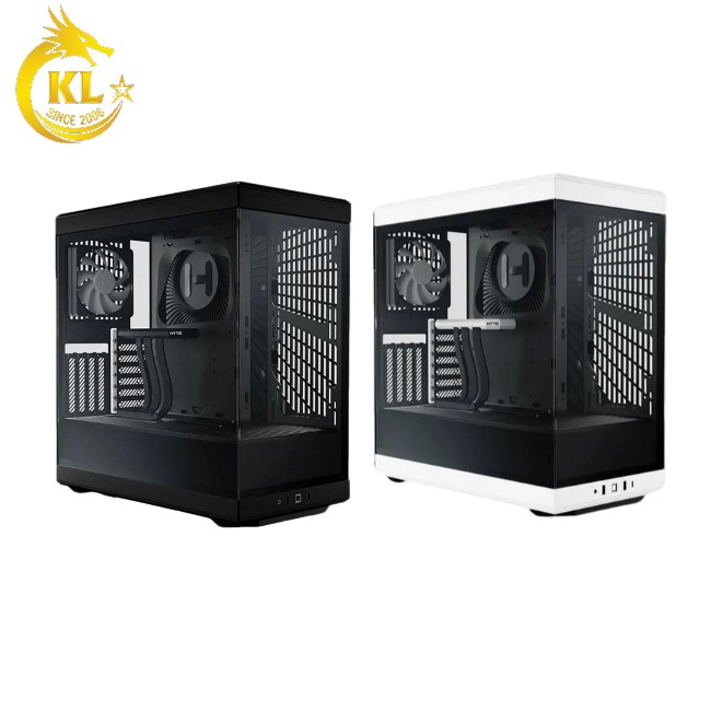 Vỏ Case HYTE Y40 Black (ATX, 2 Fan, Cable PCIe 4.0) - Đen, Trắng