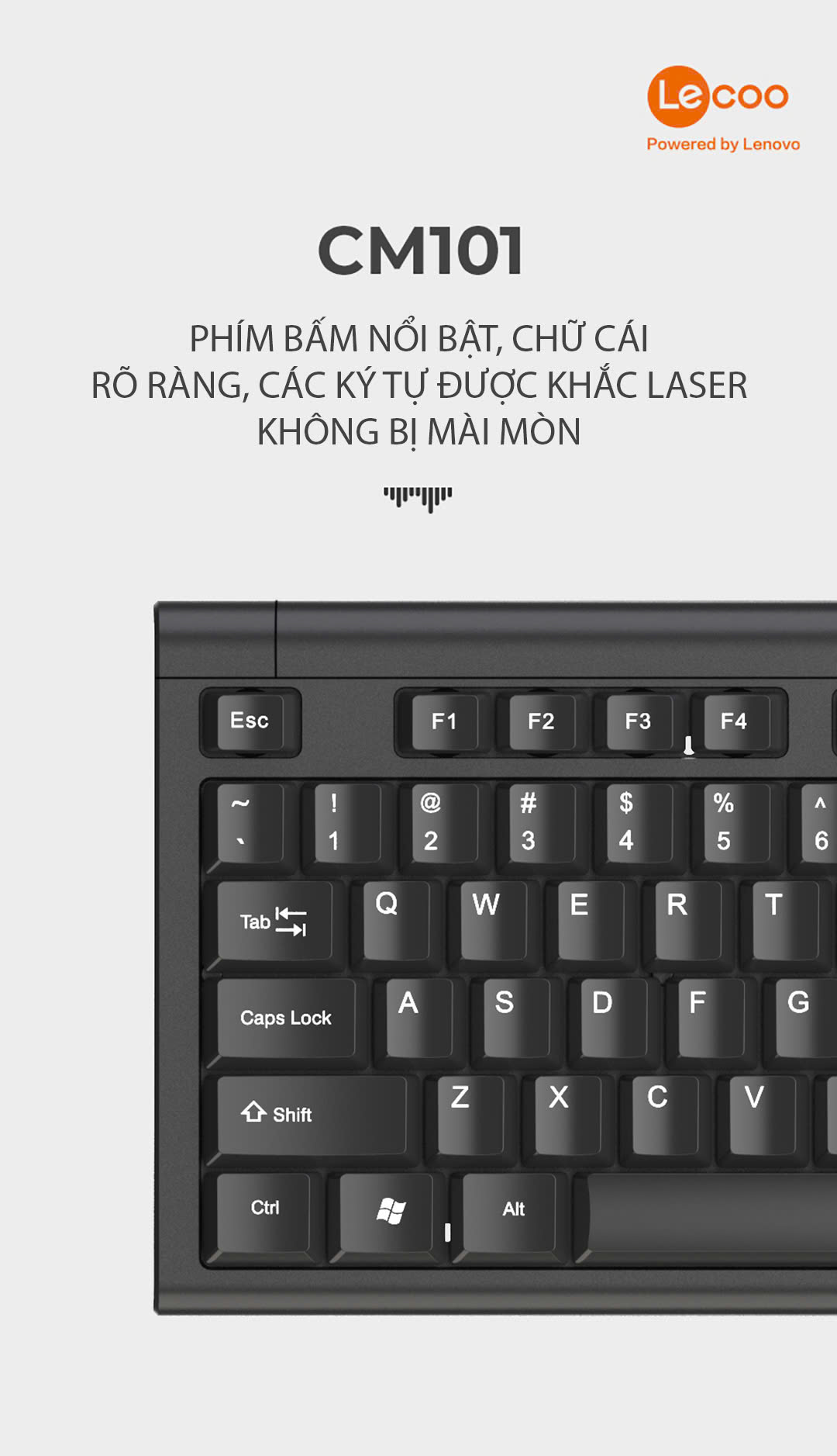 Combo Phím Chuột Lecoo CM101 Đen