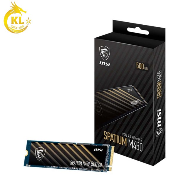 SSD MSI SPATIUM M450 500GB M.2 2280 PCIe Gen4 x4 NVMe SPATIUM-M450-500GB