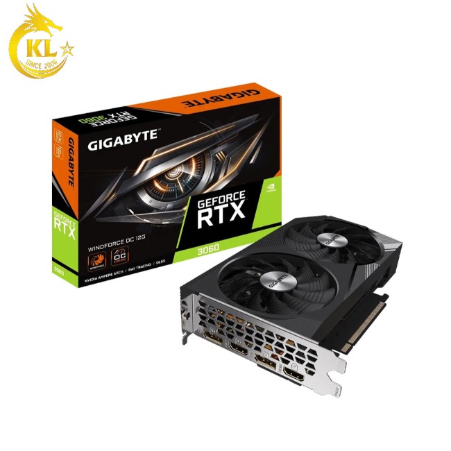 VGA Gigabyte RTX 3060 WINDFORCE OC 12G (GV-N3060WF2OC-12GD)