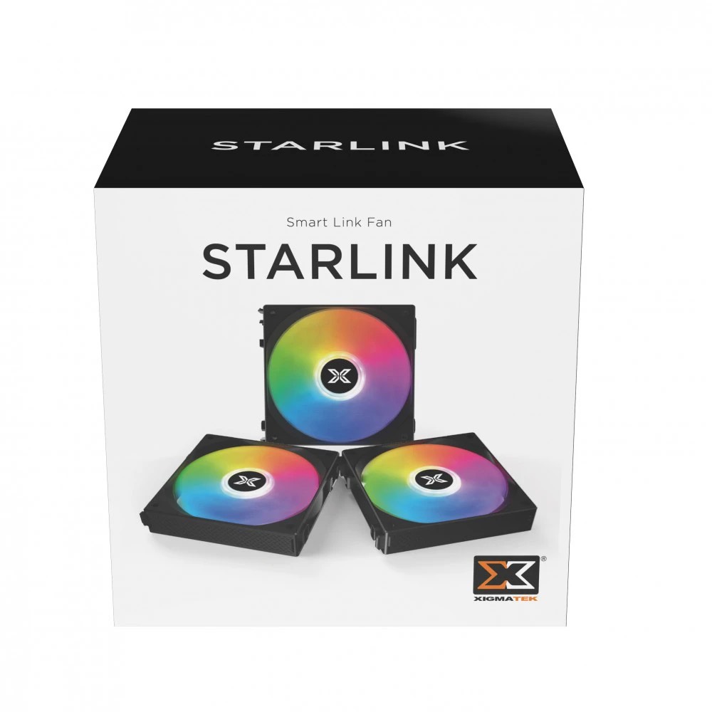 Bộ 3 Quạt tản nhiệt XIGMATEK STARLINK ARGB