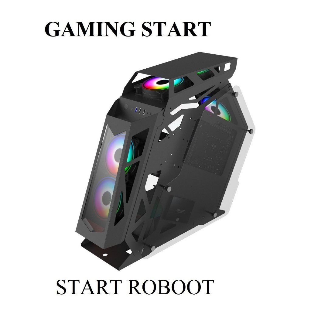 Vỏ Case Gaming star - ROG (Black/White)