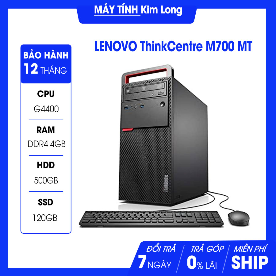 Máy bộ Lenovo M700 MT Intel G4400/DDR4 4Gb/SSD 120Gb/NO HDD