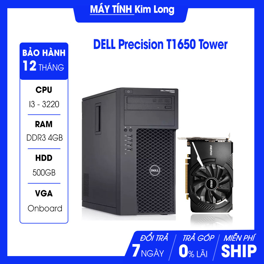 Máy bộ Dell Precision T1650 i3 3220/4GB/500GB