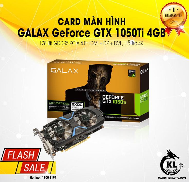 GeForce GTX 1050Ti 4GB